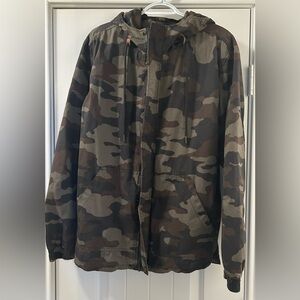 American Rag Camouflage Hooded Jacket